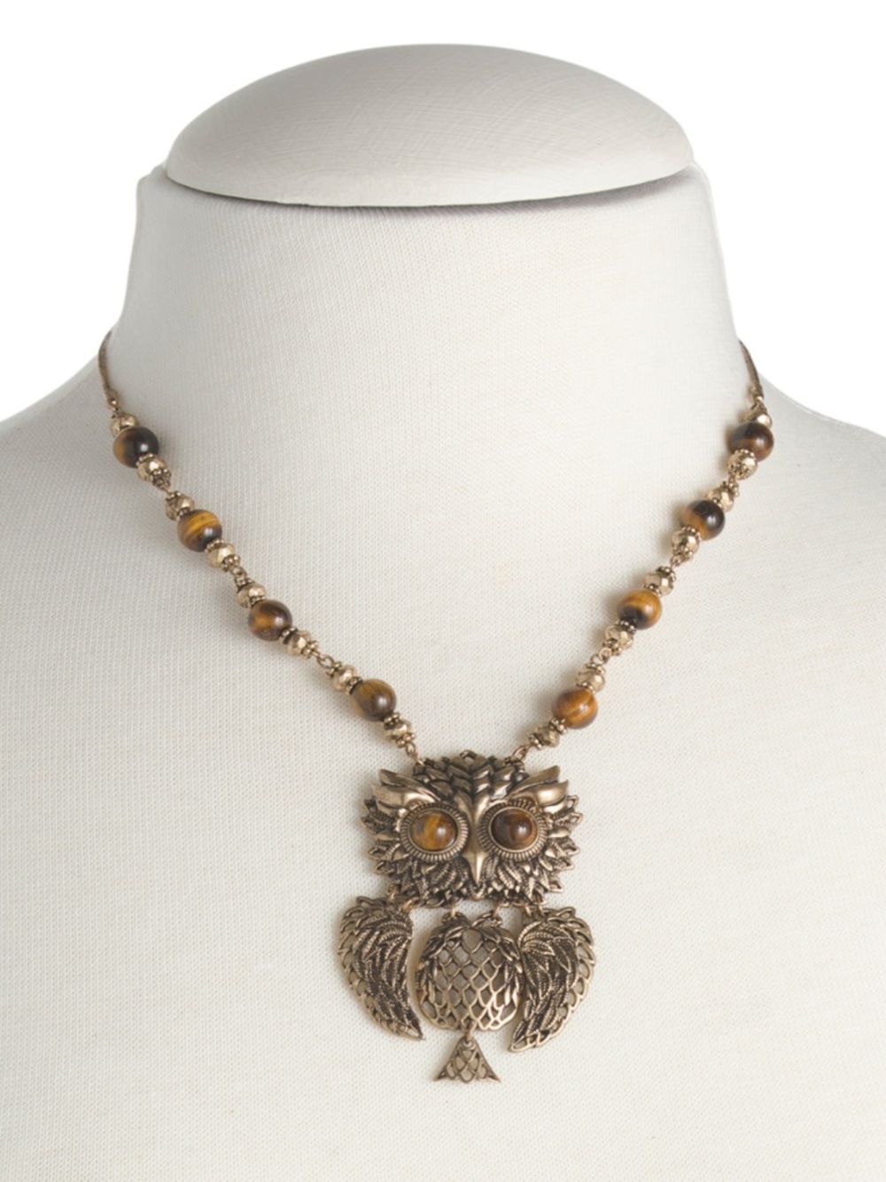 PATRICIA NASH Articulated Owl Necklace